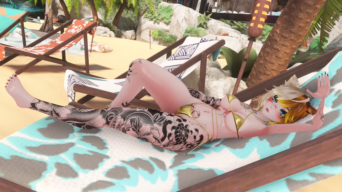 Hexaly7's tweet photo. Lazy Sunday sunbathing
#vrchat https://t.co/NnCfxTLpHH