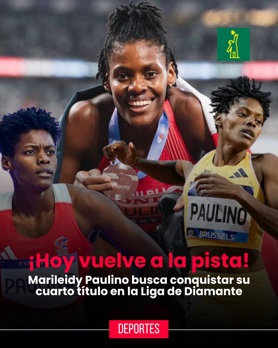 DiarioLibre's tweet photo. 🥇| #DeportesDL | La campeona olímpica, Marileidy Paulino, debutará este viernes en la temporada 2026 de la Liga de Diamante, durante la parada de Doha, Catar. 

La dominicana inicia su camino con el objetivo de conquistar su cuarta corona en el prestigioso circuito, tras los títulos obtenidos en 2022, 2023 y 2024.

La carrera está programada para las 2:35 de la tarde (hora dominicana).

Paulino parte como una de las grandes favoritas en los 400 metros y buscará comenzar con buen pie una temporada en la que también tiene en la mira seguir mejorando sus tiempos y acercarse al récord mundial de la distancia.

📸Foto: Fuente externa

#DiarioLibre #DeportesDL #MarileidyPaulino #LigaDiamante #Velocista