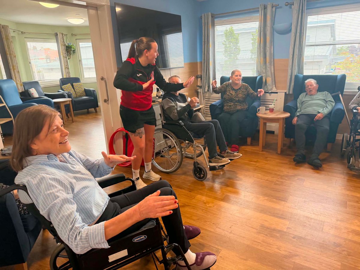 Strollers1973's tweet photo. #dayofmovement 

Spending time with the lovely residents and staff at Abbostford Care Home for the Day Of Movement
We had a ball O hope they did too xx  

@FifeCouncil 
@nhsfife 
@ScottishFA 
@Strollers1973 
@RichardBakerMP 
@JennyGilruthMSP https://t.co/BpSk5XTbkF