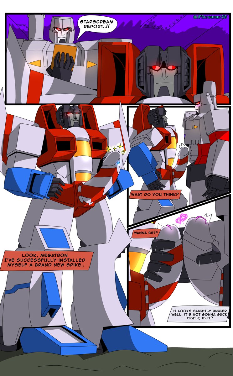 JFScreamer28's tweet photo. Happy pride month..
Starscream shares his new sized spike with Megatron ⚔️
#valveplug #megastar #megatron #starscream #transformers #transformersnsfw https://t.co/1TWvoR42BG