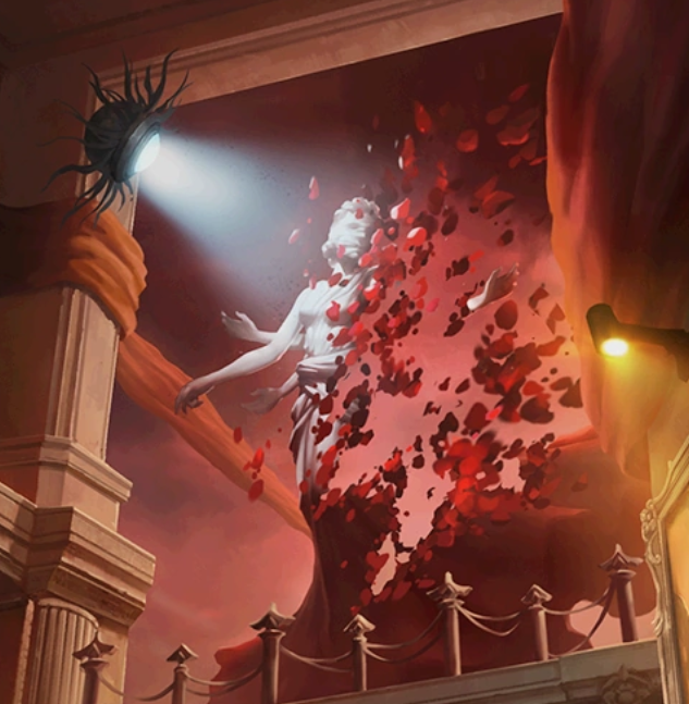 tideseye's tweet photo. I believe that Flowers of Sin is based off of COA 3. In design notes, they say that Vile Blossom (Female Dancer) carries the poem collection "Les Fleurs du mal" (The Flowers of Evil) &amp; this theme shows up quite a bit for this COA essence. they really like their petals EVERYWHERE https://t.co/kUnx932ijS