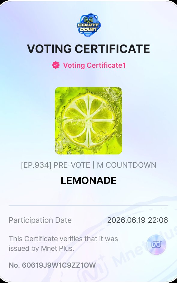 voteforaespa_th's tweet photo. [🗳] M COUNTDOWN | PRE VOTING 
 
❗พรีโหวตเอสป้า LEMONADE

✴️ แอป Mnet Plus
📅 ~23/06 เวลา 21.59 น.
✳️ 5 โหวต/วัน/เครื่อง
🔗 https://t.co/yOACKZGmzK

🚨 ต้องพรีโหวต % ให้มากที่สุด

#วันนี้คุณโหวตให้aespaรึยัง https://t.co/uIOsySB0WN