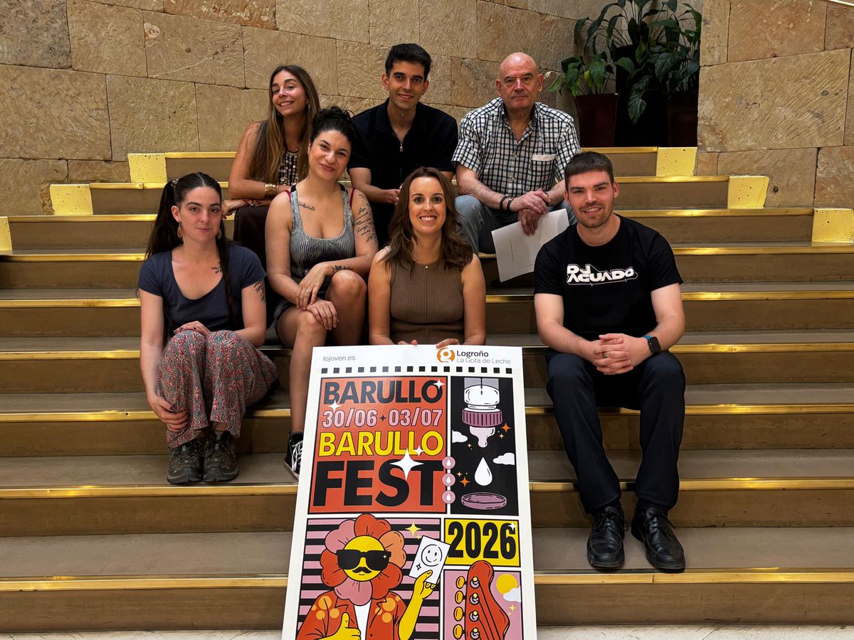 AytoLogrono's tweet photo. 🎶🕺| Del 30 de junio al 3 de julio vuelve una nueva edición del #BarulloFest, que llenará de arte #LaGotadeLeche en un festival hecho por y para los jóvenes.
👉 Más info: https://t.co/aXEjTFyfww https://t.co/HxNgOCjwcY