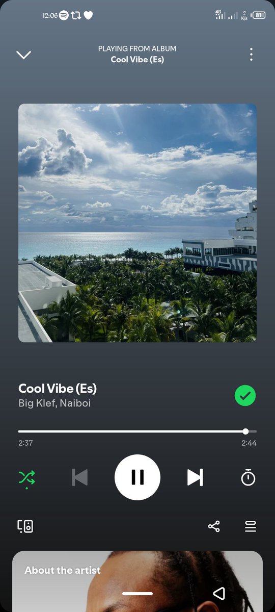 Nuel0528's tweet photo. @bigklef #CoolVibe exactly what the title promises;smooth, refreshing and addictive. 🎶🔥

Boss never misses. 🐐💯 https://t.co/kac0x2ebLR