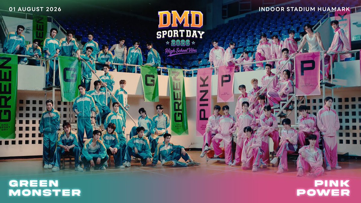 AfternoonZeeNew's tweet photo. DMD SPORT DAY 2026 | Are You Ready!! 💚🩷

🔗 : https://t.co/ymLfIG7hAy

#กีฬาสีดูมันดิ2026

@zee_pruk @CwrNew
꒰ #ZeeNuNew #ซนซน ꒱ https://t.co/AqaJzy7pRj