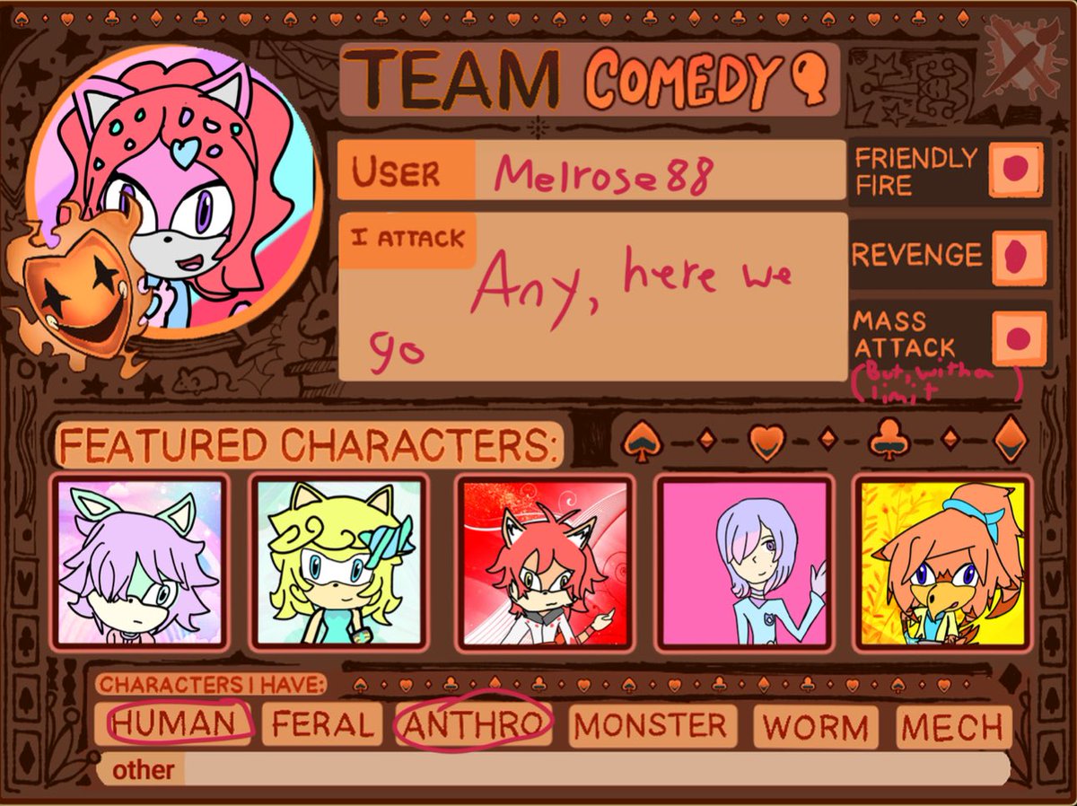 MelfaVictoria's tweet photo. Another year, another Artfight (second time joining it).  Here we go again, let’s see how much I can do this year

#Artfight
#Artfight2026
#Teamcomedy https://t.co/WxAAcOjN6a
