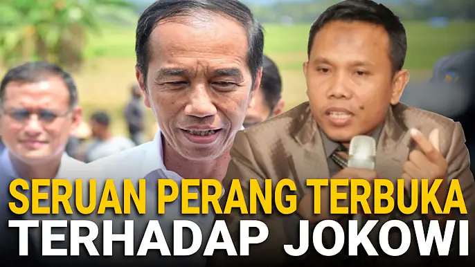 herculep638's tweet photo. PERANG TERBUKA TERHADAP JOKOWI

prabowo gerah akibat demo mahasiswa dimana-mana

saat yang sama jokowi kampanye dengan alasan undangan warga

penahan roy-tifa sesungguhnya tawanan politik

jika prabowo melepas roy-tifa maka publik akan berbalik simpati, sekaligus memukul jokowi https://t.co/O3zEQPFXsr