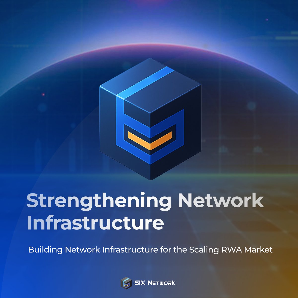 theSIXnetwork's tweet photo. Strengthening Network Infrastructure:
Building SIX Protocol’s Network Infrastructure for the Scaling RWA Market

A report on RWA growth from CoinMarketCap, summarizing Binance Research’s Monthly Market Insights, stated that

 • The Tokenized RWA market has increased to a total value of more than USD 30 billion
 • Meanwhile, the number of active Tokenized RWAs has grown by 589% from early 2025 to June 2026, even as the broader crypto market was in a period of correction
 • Tokenized stocks were the fastest-growing asset category, with growth of 422%

The growth of the RWA market has drawn attention to assets being tokenized and brought on-chain, as well as new use cases that may emerge in the future. However, for SIX Network, before RWA expands more broadly in line with market expectations, preparing the network infrastructure is something that must happen in parallel, so that the connection of real-world assets into digital systems can support real-world use in a stable manner.

The development of RWA Tokenization requires systems that can support real-world use in the long term. Beyond technical development, it also requires network reliability, security, and readiness to support assets, data, transactions, users, businesses, and ecosystem partners as RWA use cases continue to expand.

Therefore, ContributionDAO’s participation as a Node Validator on SIX Protocol is an element of this long-term foundation, especially as ContributionDAO is a partner with experience in validator infrastructure and has played a role in supporting multiple global blockchain networks such as Ethereum, Sui, Polygon, Solana, Chainlink, Cardano, and many others.

More than adding a network validator, having an internationally experienced partner also reflects opportunities to expand connections with the ecosystem, both in infrastructure and in strategic collaborations that may be further developed in the future.

For SIX Network holders, community, and partners, strengthening infrastructure before the RWA market fully scales reflects that the development of SIX Protocol is not focused only on use cases that exist today, but also on laying a long-term foundation for the connection of real-world assets with digital systems to grow on a network that is reliable, secure, and ready to support real-world use in the future.

📖 Read more about the collaboration between SIX Network and ContributionDAO at:
EN: https://t.co/YEovZXBoDT 
TH: https://t.co/uEFSHSn0oY 
KR: https://t.co/Fo3atPCdPJ

#SIXNetwork #SIXProtocol #BlockchainInfrastructure #RWATokenization