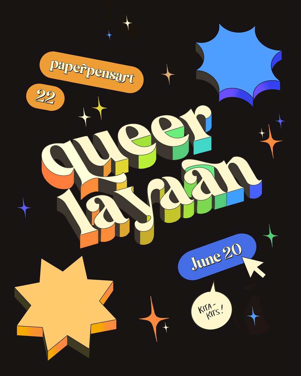 paperpensart's tweet photo. Queerlayaan Catalogue! 🌈 [RTs 🫶]

aaa first big pride market 🥹 soso excited, see u all tomorrow !!

✨find me &amp; yuteria at Table 22!
✨ reservations open, just dm!

im still not sure how to stock for a single day event but lets hope i have enough 😭

#stickercon https://t.co/nKK9dik2B3