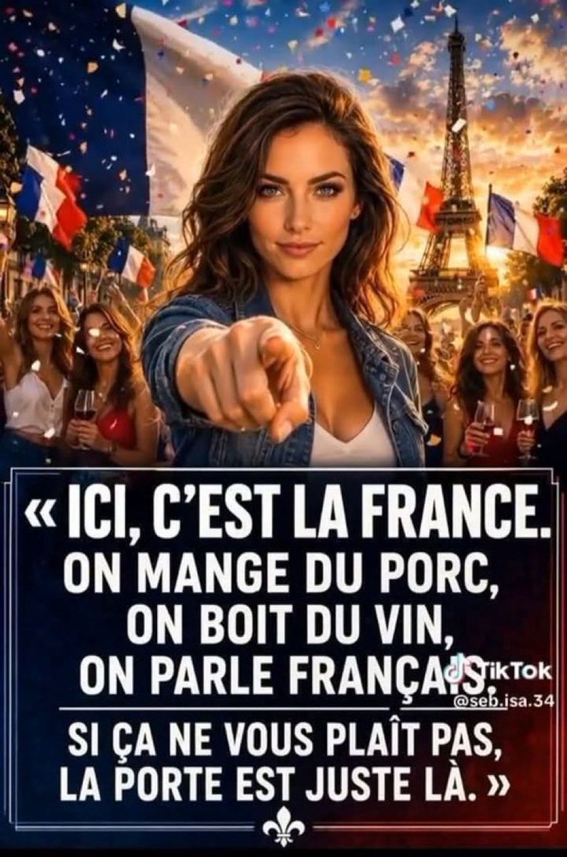 JFBdeH's tweet photo. N’AYONS PLUS PEUR DE DÉFENDRE NOS TRADITIONS !!! 
LES FRANÇAIS, COMME TOUS LES PEUPLES DU MONDE, ONT LE DROIT D’ÊTRE FIERS DE LEUR PAYS ET DE SON HISTOIRE !!!!! https://t.co/nNdbLAHecR