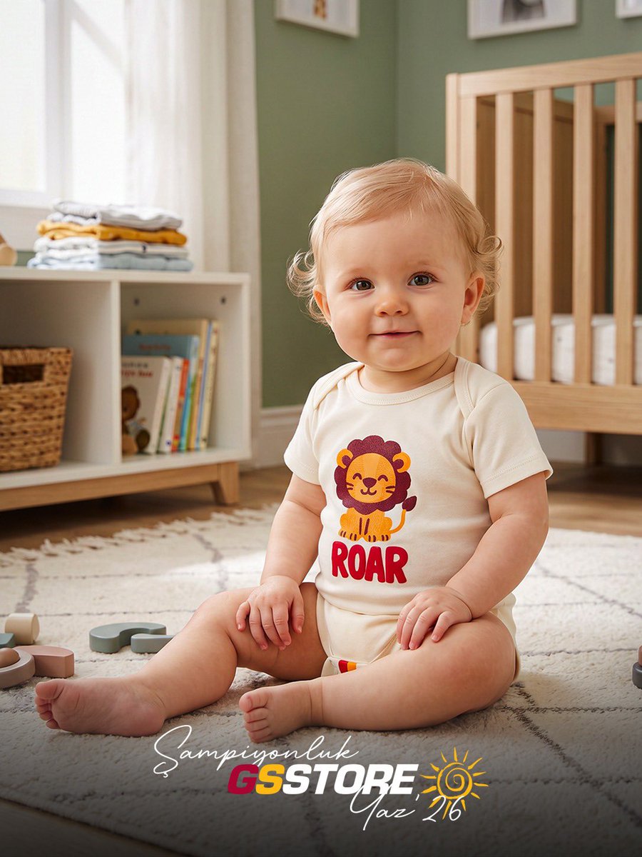 GSStore's tweet photo. Minik ama şampiyon. 😌🏆

Şampiyonluk Yazı ‘26 Bebek Koleksiyonu GSStore’da.

📲 https://t.co/Q5llzr7BpB https://t.co/ZqWdxThU7s