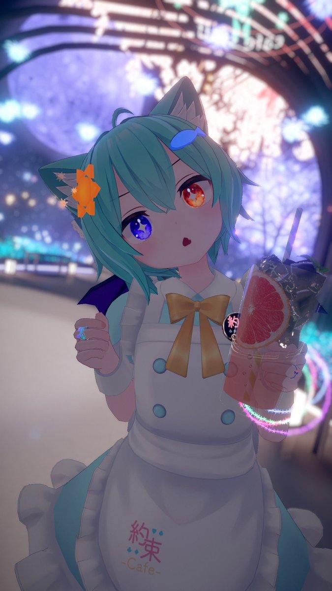 Lily_VRConnect's tweet photo. 皆様お疲れ様です〜！✨
今日は金曜日なので、24時15分から約束カフェバーが開店します！🌟

今回のパフォーマンスは、Vtuber「胡虎あくび」様によるお歌ライブです！✨

是非、今夜も素敵なパフォーマンスに盛り上がりながら乾杯やお喋りを楽しんで、素敵な夜を一緒に過ごしましょう〜！🌃🌙🍻 https://t.co/tRghGnhJGz