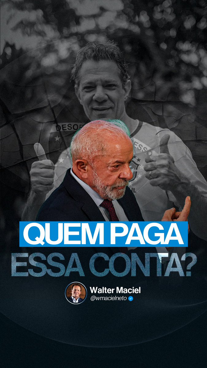WalterMaciel15's tweet photo. QUEM PAGA ESSA CONTA?

Imagina um país onde a população vota diretamente sobre como o próprio dinheiro é gasto e mesmo diante do incômodo real, escolhe proteger o longo prazo.

No domingo, os suíços rejeitaram o populismo nas urnas. Agora atravessa o Atlântico e olha para cá: ano eleitoral, benefício concentrado antes do voto, custo empurrado para depois.

O resultado fiscal de qualquer país é sempre filho de uma única pergunta e a resposta do Brasil vem em outubro desse ano.