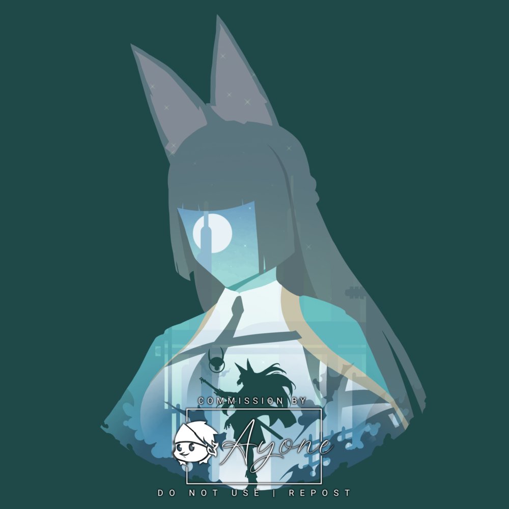 1_ayone's tweet photo. Commission  Silhouette of Miyabi character from ZZZ
#Vgencomm #zzzeroart https://t.co/gSwhu9AJiO