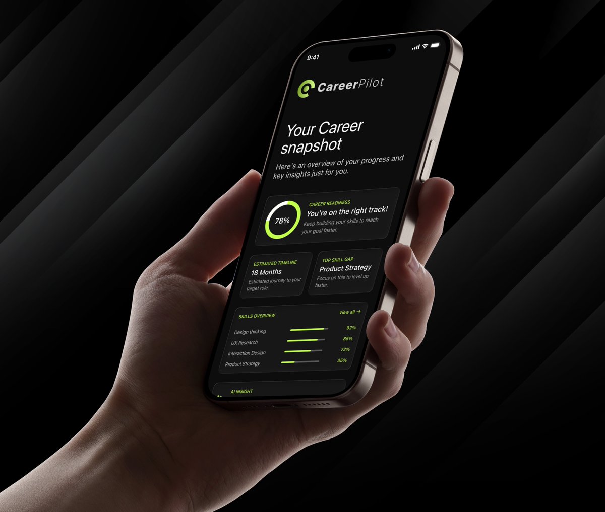 ensuesoft's tweet photo. 🚀 CareerPilot — AI-Powered Career Growth Platform

Helping professionals identify skill gaps, track progress, and achieve their dream roles.

✨ Career Assessment
📈 Personalized Roadmaps
🤖 AI Career Coach
🎯 Goal-Focused Growth

#UIDesign #UXDesign #AI #Ensuesoft https://t.co/JcvHuh4eKB