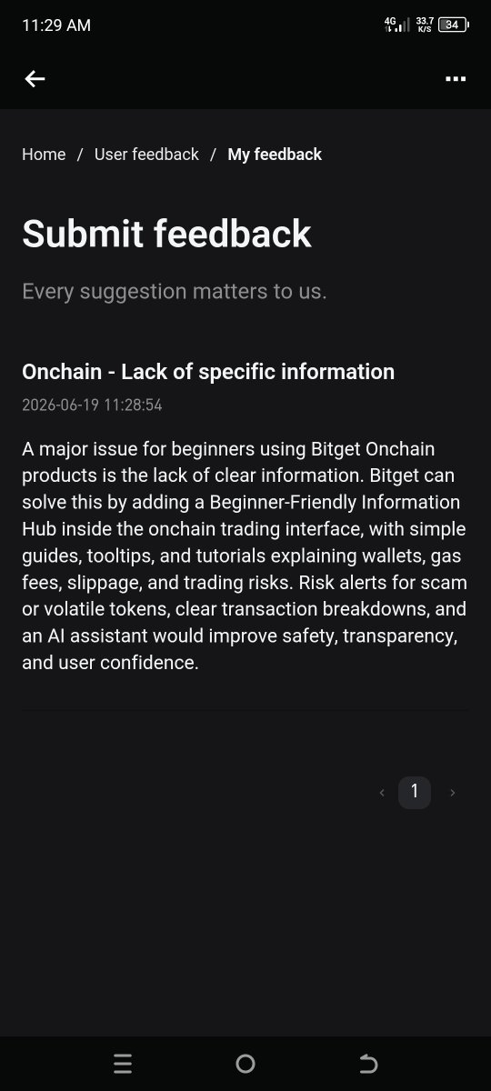 JNtebono49985's tweet photo. I submitted a feature idea through the Bitget Community Product Officer Program focused on improving the onchain trading experience for beginners.

✅ My idea is a Beginner-Friendly Information Hub built directly into the onchain interface. It would simplify key concepts like wallets, gas fees, slippage, and trading risks using guides, tooltips, and tutorials. It would also add scam/volatility alerts, clearer transaction breakdowns, and an AI assistant to support safer trading decisions.

✅ I also suggested a Smart Trade Journal Dashboard that tracks trading performance, highlights common mistakes, and provides personalized insights based on trading history to help users improve over time.

Why I joined this program:

1️⃣ To Influence Real Products
Because user feedback directly helps shape future Bitget features and improves the platform for everyone.

2️⃣ To Solve Real Problems
Beginners often struggle with unclear onchain information, and this is a chance to fix that with practical solutions.

3️⃣ To Improve My Own Trading Understanding
Contributing ideas helps me think more clearly about trading tools, risks, and better decision-making.

Why others should join:

1️⃣ Up to 3,000 USDT Rewards
Active contributors can earn valuable rewards for impactful feedback.

2️⃣ Direct Product Influence
Your ideas can help shape future Bitget products and features.

3️⃣ Community Recognition
Stand out as a contributor within the Bitget ecosystem.

4️⃣ Co-Creation Opportunities
Join discussions and help build features alongside the Bitget team.

5️⃣ Career Growth Potential
Top contributors may gain access to exclusive opportunities and long-term development paths.

If you have ideas that can improve Bitget, this is a real chance to make an impact.

Join me and submit your feedback here:https://t.co/DsFulvKV8z

#BitgetCommunityProductOfficer