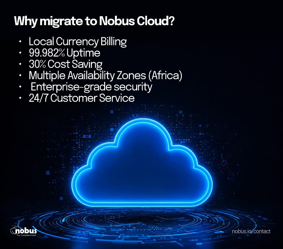 nobus_cloud's tweet photo. The CBN's data localisation directive makes one thing clear:
Cloud strategy is now business strategy.
Migrate your data to Nobus Cloud and build on infrastructure designed for compliance, resilience, and growth.
Request Demo: support@nobus.io
#nobus
#dataresidency https://t.co/6kfUhW29WB