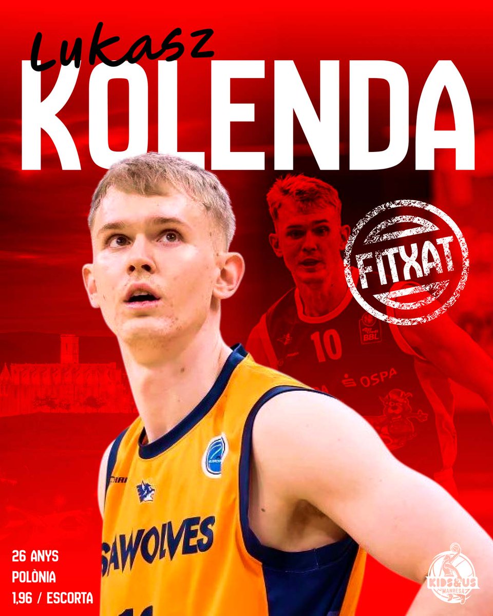 SuperManagerACB's tweet photo. 🤝 Lukasz KOLENDA, nuevo especialista de perímetro para el @BasquetManresa, uno de los equipos más activos en el inicio de #MercadoACB. 🤟
Viene de promediar 9,9 puntos, 37% en triples, 1,9 asistencias y 7⃣,5⃣ de valoración en 🇩🇪.
#SuperManagerACB https://t.co/RkTNh1OzrC