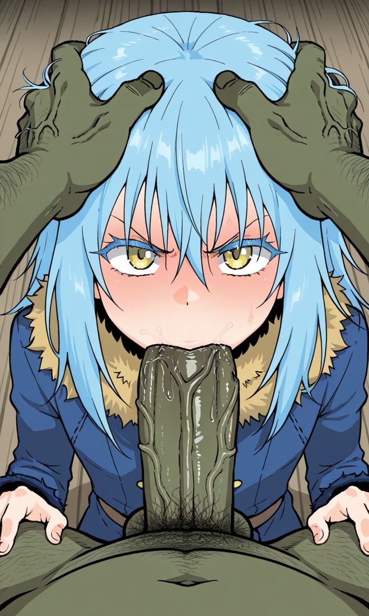 Kyoru189's tweet photo. Reuploaded an image of Rimiru giving a goblin a deep blowjob. Wataa chudai 🔞💢 https://t.co/hGrT8YT9ju
