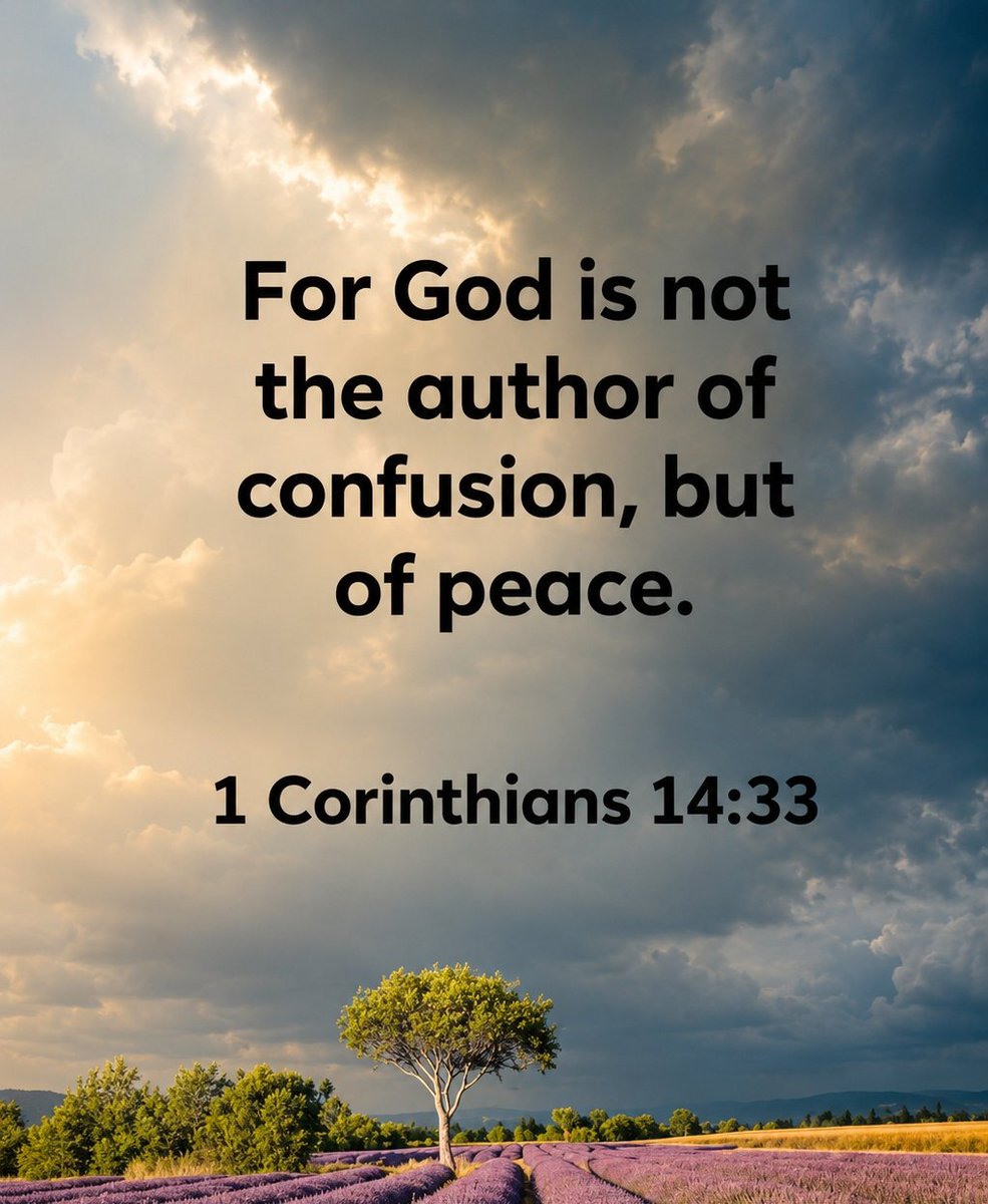 The__Bible7's tweet photo. 1 Corinthians 14:33 https://t.co/3mMRcSp1Lt