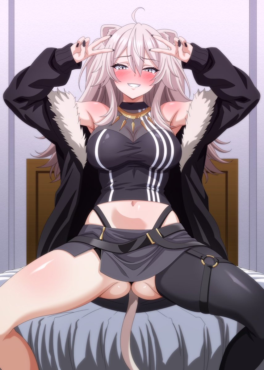 獅白ぼたん ,獅白ぼたん(通常) 「pixiv に holoart NO.3 投稿しました わたくし、バイブINパン」|tatsuya🔞春例F-05aのイラスト