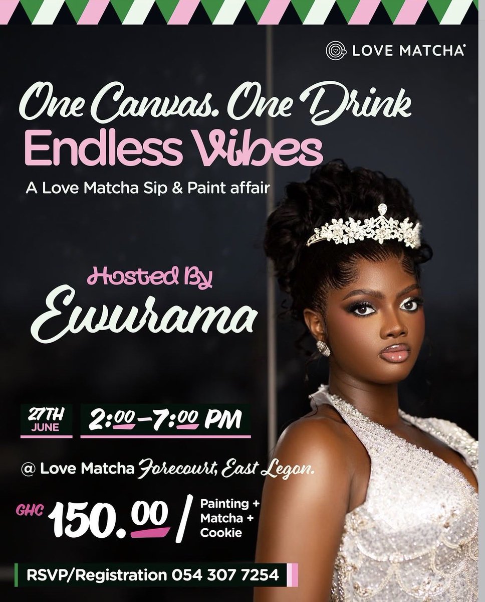AdjoaDromo's tweet photo. Booked and Busy 📌

The calendar is looking good already!🥳🎊
20th June and 27th June are dedicated to Lekke Enterprise and LoveMatcha Sip and Paint Affairs.
See you there😉

OHENEBA X LEKE ENTERPRISE
EWURAMA X LOVE MATCHA 
OHENEMA FIRST ALWAYS

#DennisOheneba 
#EwuramaBiney https://t.co/93loPhykSd