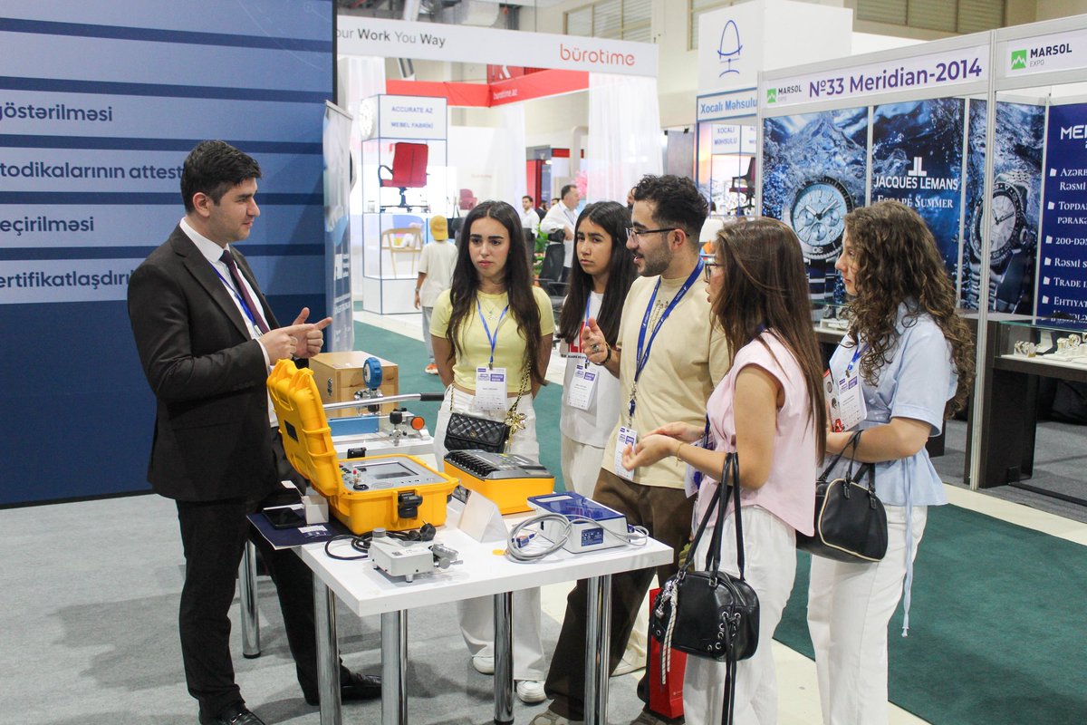azmetrology's tweet photo. Azərbaycan #Metrologiya İnstitutu Bakı Ekspo Mərkəzində keçirilən 7-ci “Yerli Şirkətlərin Tanıtım Sərgisi”ndə iştirak edir.

ℹ️ Qeyd edək ki, #sərgi 20 iyun 2026-cı il tarixinədək davam edəcək.

#AzMİ #MarsolGroup https://t.co/kXfaT3GrNf