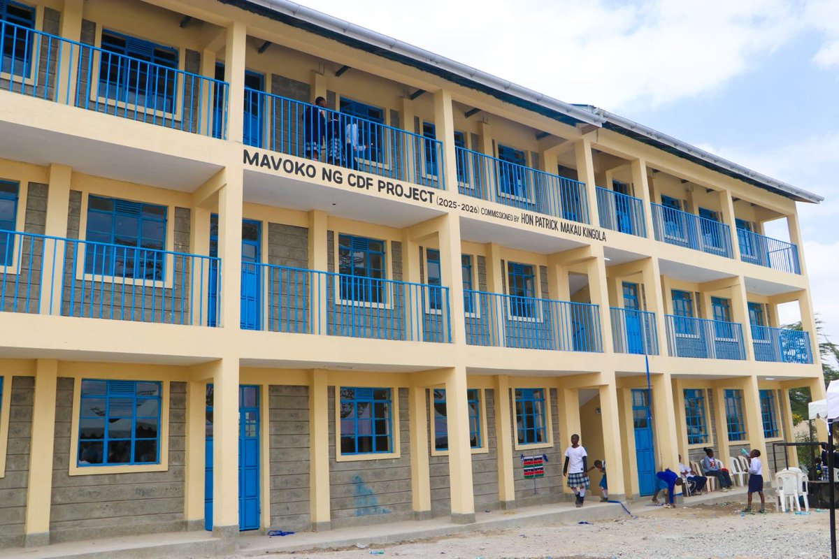 hon_Makau's tweet photo. Today, I commissioned a new ultra-modern tuition block comprising nine classrooms at Mlolongo Primary School.

This project is part of our continued commitment to improving education infrastructure and creating a conducive learning environment for our learners. Every child deserves access to quality education in modern, safe, and comfortable classrooms.

My vision is to transform this school into a centre of excellence where our children can learn, grow, and achieve their full potential.