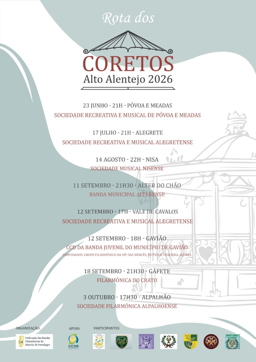 mun_gaviao's tweet photo. Rota dos Coretos do Alto Alentejo 2026 https://t.co/BfByI3YiXF