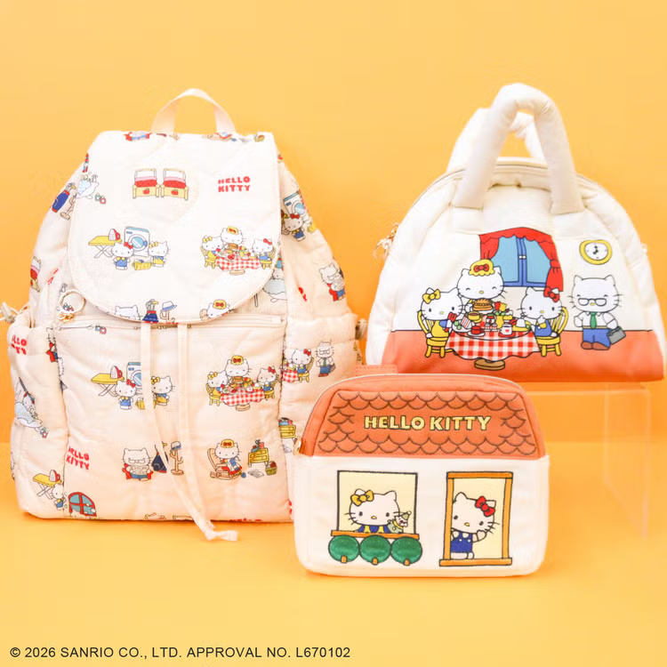 sanrio_oshikatu's tweet photo. ＼⚠️コラボ商品【予告】📣🆕／
ACCOMMODE×ハローキティのコラボアイテムが6/25(木)12時～発売開始🥹🎀

あの頃を思い出させる懐かしさがたまらない…🥹🩷
レトロキティちゃん好きは必見📝
また発売日近くなったらお知らせするね📣

🔗公式オンラインストア：https://t.co/yMDOIwHVzV
🔗ZOZOTOWN：https://t.co/ENL1FEHSdO

📅発売日：6/25(木)12時～
📝ラインアップ：
キルティングバックパック　¥6,270(税込)
キルティングフリルショルダーバッグ　¥4,950(税込)
パフボストンバッグ　¥4,510(税込)
ピアノポーチ　¥3,740(税込)
ハウスポーチ　¥3,850(税込)
スポーツミニポーチチャーム　¥2,860(税込)

#サンリオキャラクターズ #ハローキティ