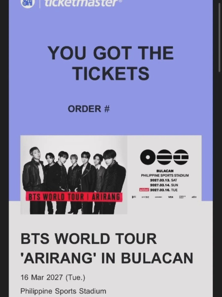 Vsssi_95's tweet photo. What's meant for you will always find its way to you,in God's perfect will and timing. ✨

My younger self is crying and so incredibly happy right now. 😭

What used to be just a dream years ago is now becoming a reality—after all these years,I'm finally going to see BTS in 2027! https://t.co/ECLwIRMCeK