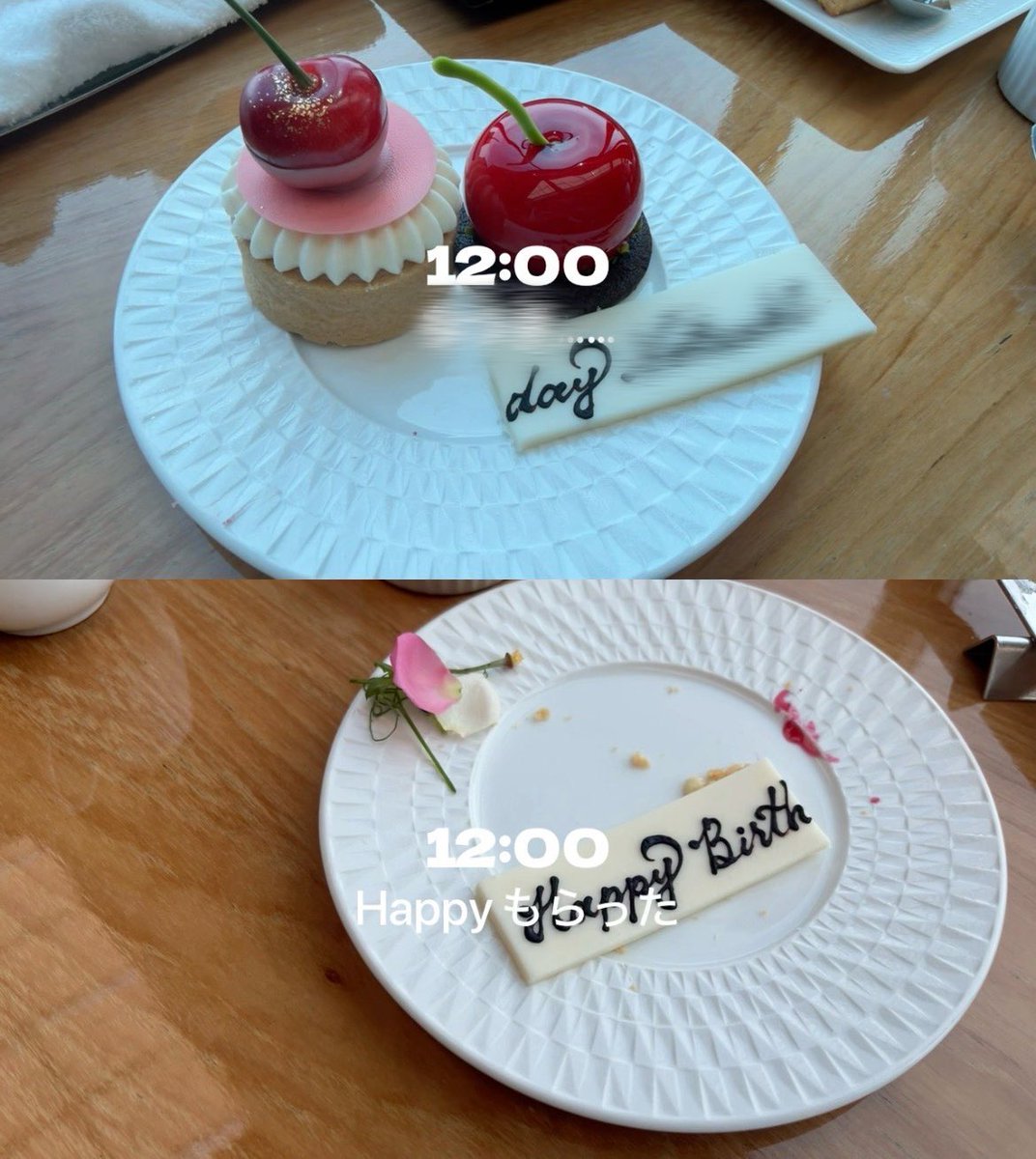 j171_chan's tweet photo. 他界隈のお友達の生誕にお付き合いさせてもらった🍒
次の桃は『東ドお疲れさま』で予約した(⸝⸝o̴̶̷᷄ ·̭ o̴̶̷̥᷅⸝⸝)♡(気が早すぎる) https://t.co/vDvBmMvoCH