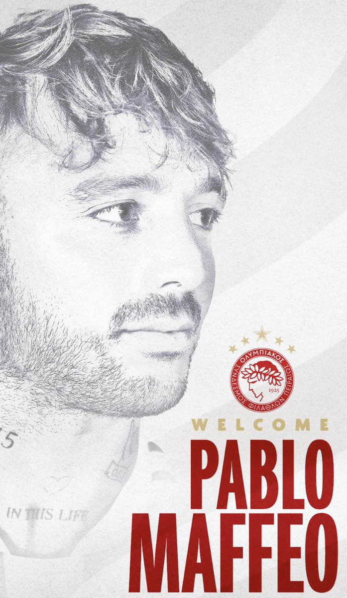 ApostolisM64964's tweet photo. Welcome pablo🇦🇷
#OlympiacosFC #OlympiacosBC https://t.co/lQVT6M5bHy