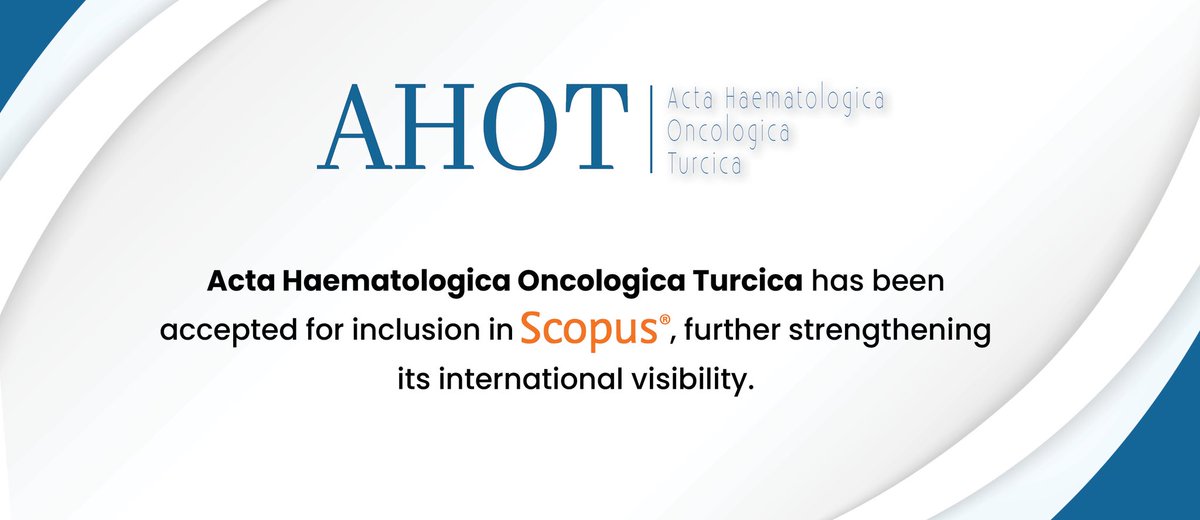 altuntasfevzi's tweet photo. 📍Gurur verici bir gelişme!

➡️“Ne ekerseniz onu biçersiniz!”
✅"Acta Haematologica Oncologica Turcica" dergisi Scopus'ta indekslenmeye kabul edildi!

➡️“Aynı şeyleri yapıp farklı sonuçlar beklemeyin!”
✔Bu önemli başarı; yazarlarımızın, hakemlerimizin, editörlerimizin ve yayın ekibimizin ortak emeğinin bir sonucudur.

➡️“Kişiliğiniz, öğretiniz ve düsturunuz olsun!”
✔Scopus kabulü, dergimizin uluslararası görünürlüğünü ve bilimsel etkisini daha da güçlendirecek önemli bir kilometre taşıdır.

🎯 Daha iyi bir gelecek için bilim!
✔Tüm paydaşlarımıza teşekkür eder, birlikte daha nice başarılara ulaşmayı dileriz.

#AHOT #scopus #hematology #oncology #ScientificPublishing #AcademicExcellence #ClinicalResearch #profdrfevzialtuntas