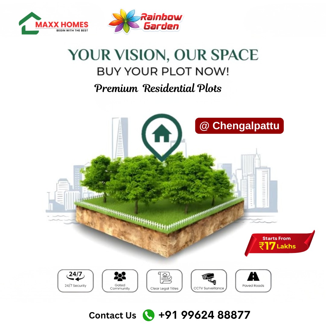 MaxxHomes's tweet photo. ✨YOUR VISION, OUR SPACE!✨
📈Invest Today, Build Tomorrow!
Whether you're planning your dream home or looking for a smart investment, Rainbow Garden offers the perfect opportunity in a rapidly growing location.🚀
📍Premium Residential Plots @ Chengalpattu
📞: +91 99624 88877 https://t.co/K8bjThHcVh
