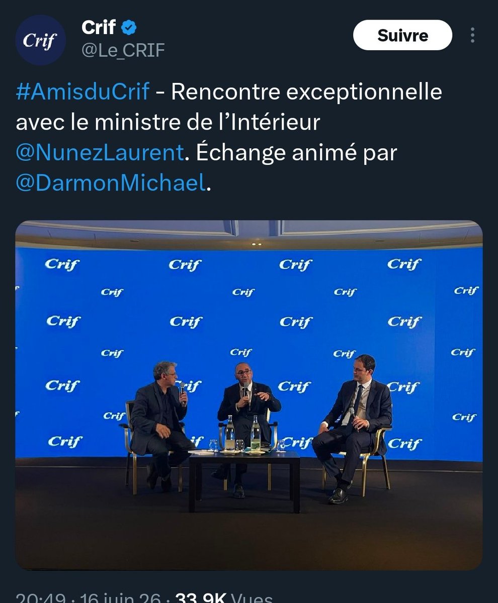 KadoKero's tweet photo. @LeParisien_75 Le 15 juin Arfi poste son texte infamant.
Le 16 juin il accueille au CRIF le Ministre de l'Intérieur.
Le 17 juin le concert organisé par la FI est interdit. https://t.co/xwe0qQzi6a