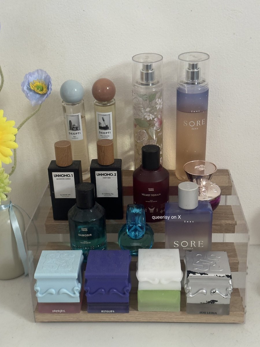 queerisy's tweet photo. siapa yang setuju kalau lebih seneng dipuji WANGI soalnya kaya “oh… berarti gak sia-sia ngeluarin duit beli parfum &amp; bodycare selama ini…” 

thanks to them JUJUR… sekalian rating ⭐️ kali ya yang bikin aku sering dinotice wangi…? https://t.co/J3o8L12Ftu