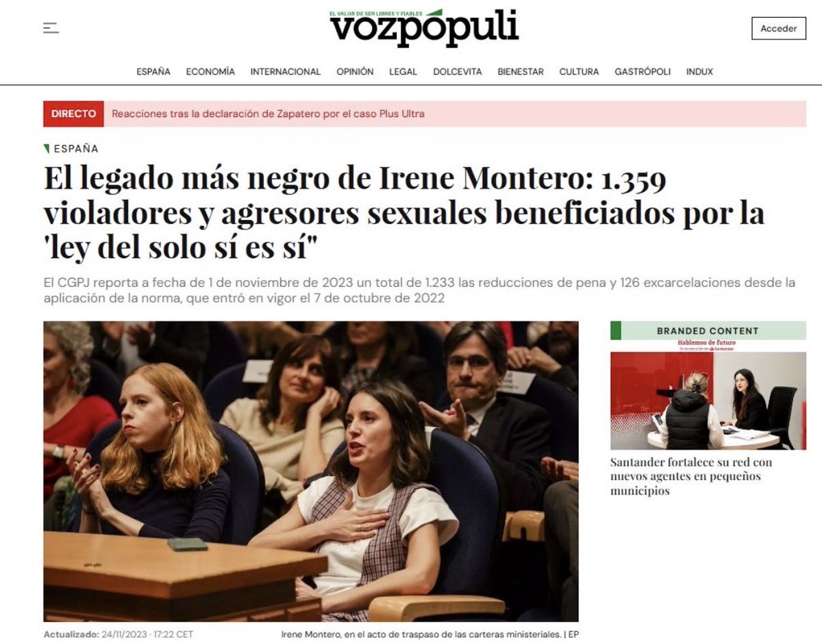 Samiivsv3's tweet photo. @IreneMontero Es que tu discurso puede ser super moralista, pero si luego en datos nos transmites esto, es que eres una escoria de mujer, espero que nunca te ocurra que te encuentre un violador de esta calaña, pero si te llegara a ocurrir entenderias como la has cagado tanto por ser moralista https://t.co/tlmjS9C4ey