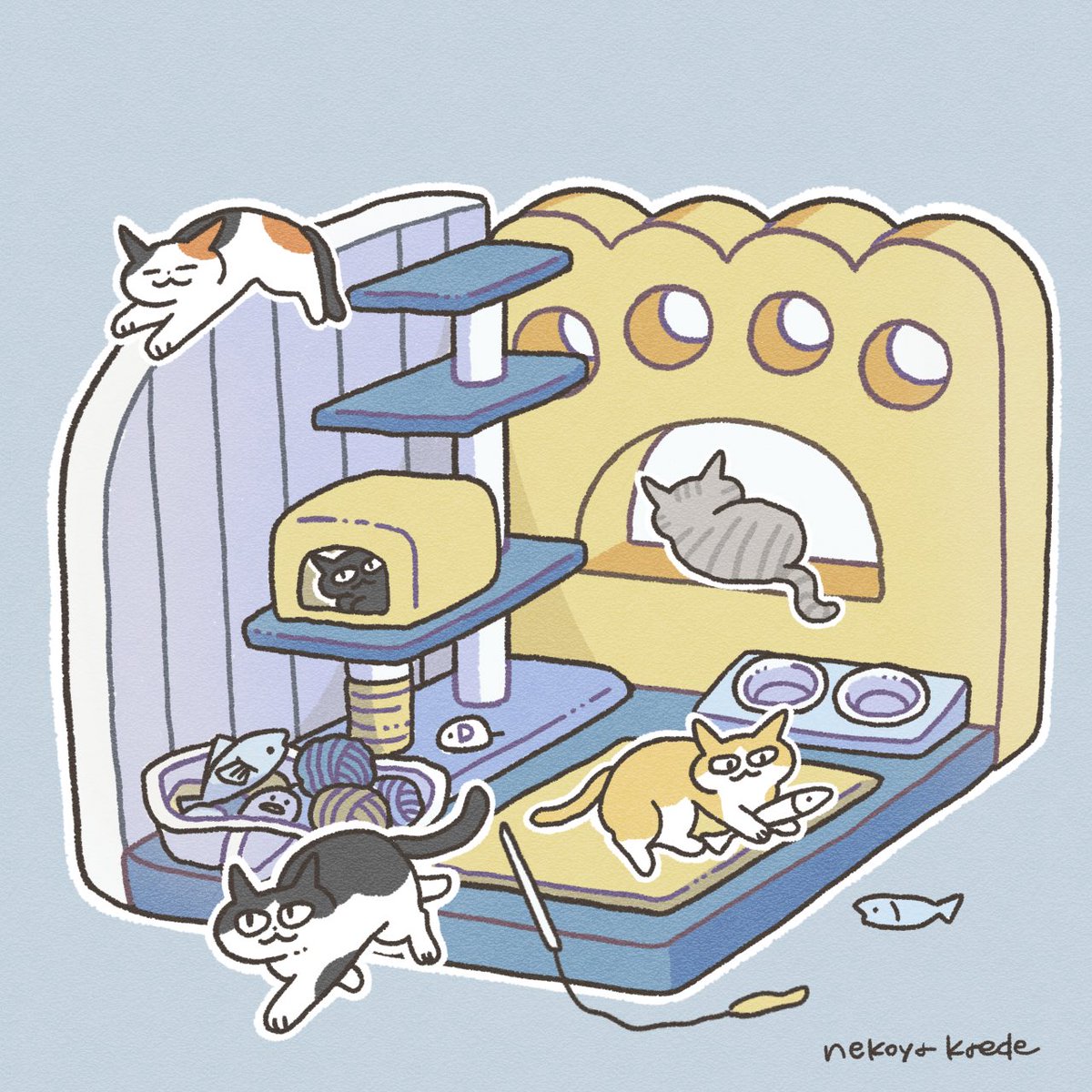 nekoyakaede's tweet photo. 🐈🐾🏠
#イラスト #猫 https://t.co/GuPSgFqs8P