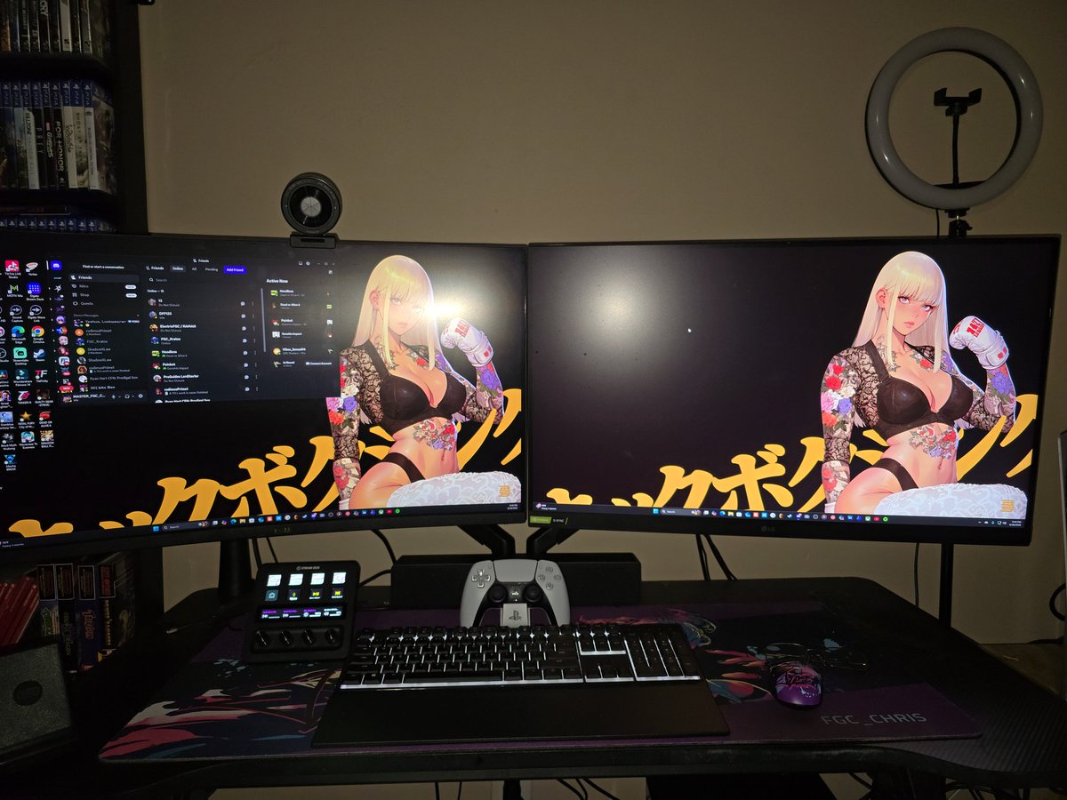 FGC_Chris_'s tweet photo. Love the new monitor arms set up https://t.co/x5RczWDt7q