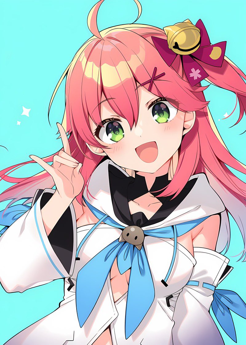 kuronekoron2's tweet photo. こんこんきーつね！
フブさんの衣装を着たみこちゃん！
可愛いにぇ〜🥰🌸
 #miko_Art https://t.co/XrIoKbzoGC