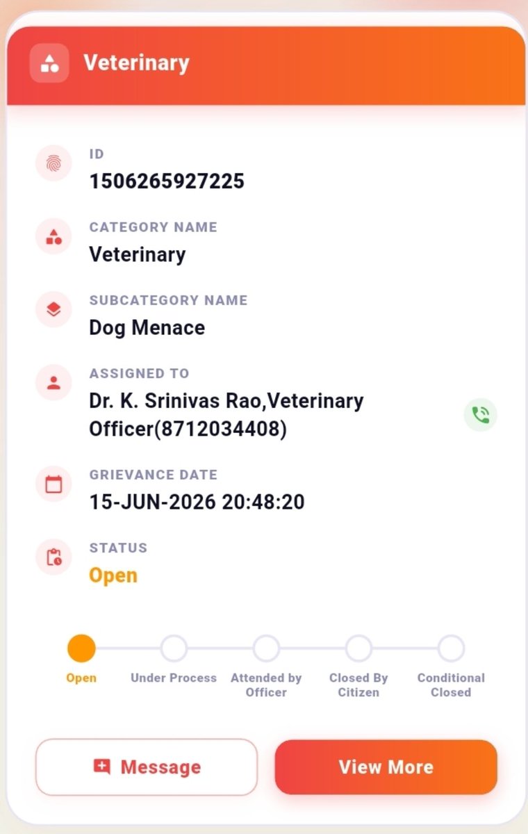 Moscow6666666's tweet photo. @GHMCOnline @DcGhatkesar 

I have raised a complaint in My CURE App on June 15th regarding dog menace. Around 10 to 15 stray dogs are attacking children, people going on bikes, and creating a sense of fear. Dog catchers called and saying that they are coming and asked location. https://t.co/3GKsPMSQ6D