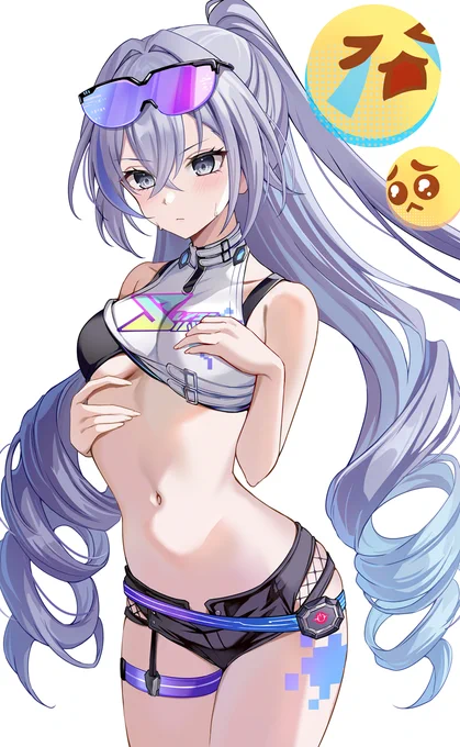 大きさが気になる銀狼ちゃん