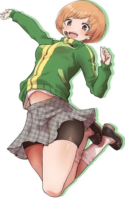 ワンチャン、ワイの書く千枝ちゃんよりP4Rの千枝ちゃんの方がふともも太くて最高。