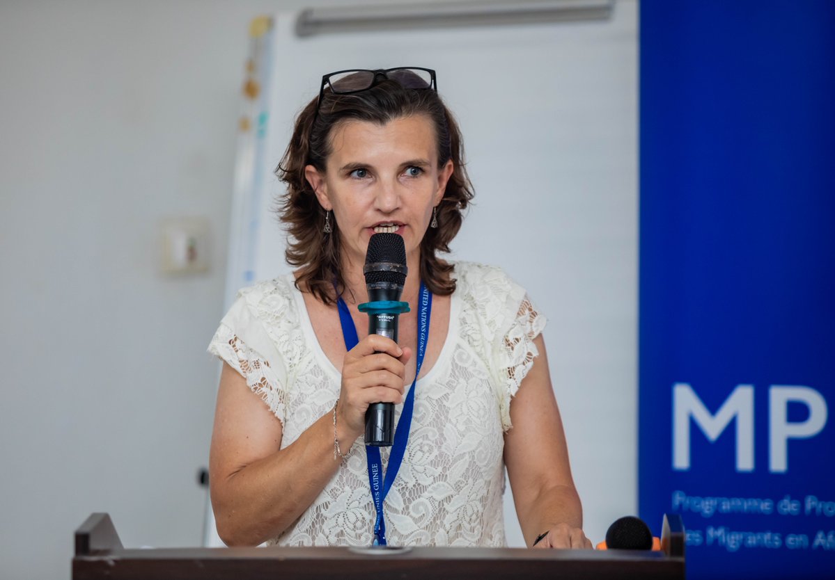OIMGuinee's tweet photo. Guinea 🇬🇳 is advancing a national referral mechanism for returning migrants. On 16–17 June, 45 stakeholders joined a national workshop to shape the roadmap with @GouvernementGN and @PrimatureGN, under the EU-funded #MPRRSSA programme supported by @EU_Partnerships and @UEenguinee. https://t.co/est4jzZZmu