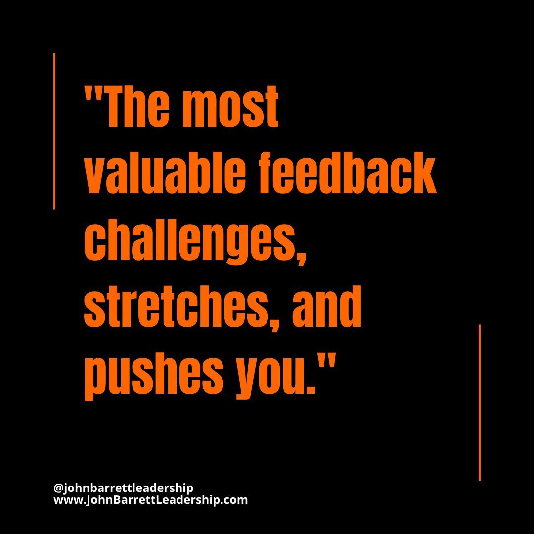 johnbarrettlead's tweet photo. Feedback should challenge you. 💬🔥

The best feedback stretches you beyond your comfort zone.

#Leadership #JohnBarrettLeadership #LevelUpLeadership #LevelUpYourLeadership #Feedback #GrowthMindset https://t.co/jRgG7S2ldG