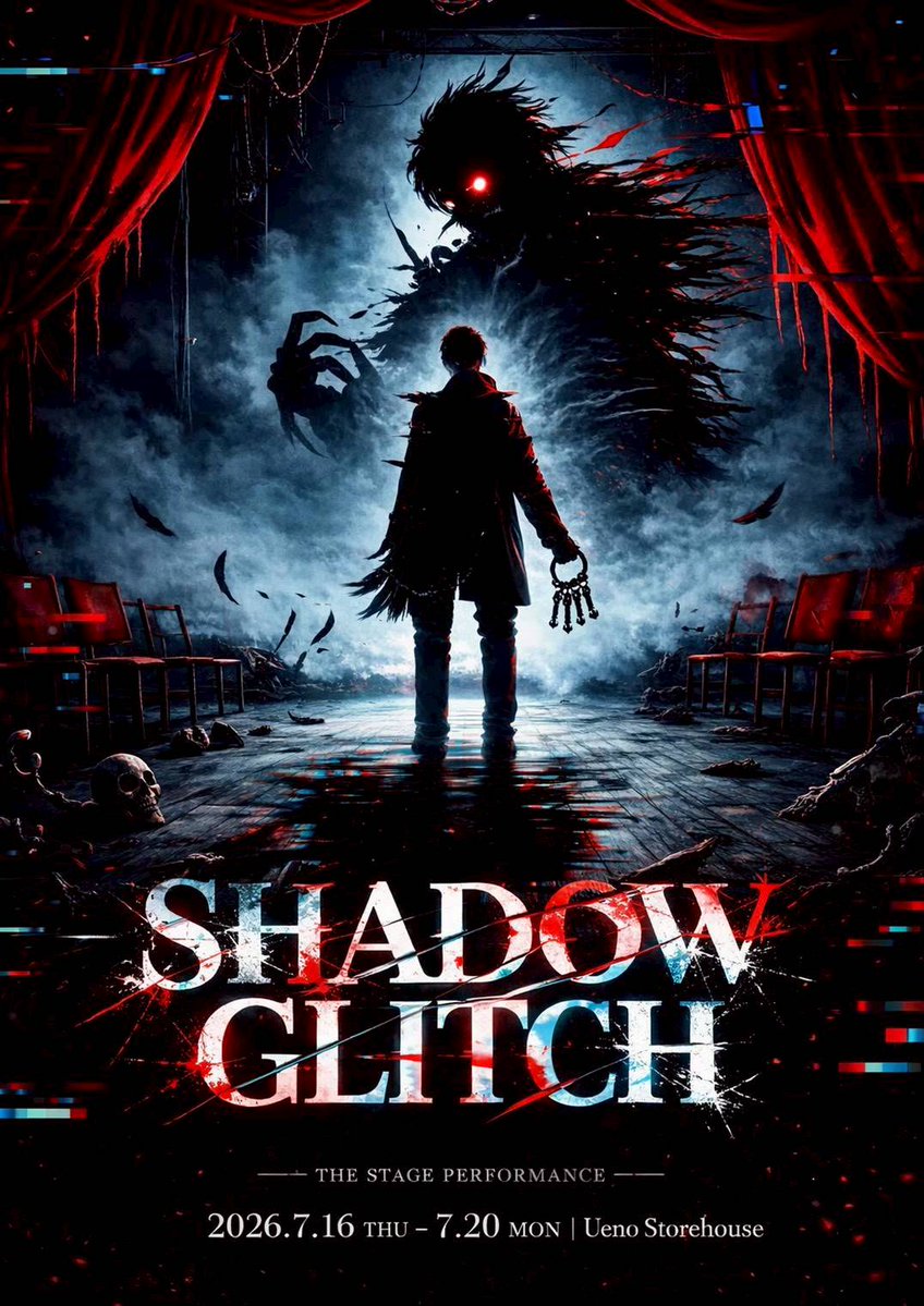 yakumotype0502's tweet photo. 本日の『Shadow Glitch』稽古は、昼から夜まで一日みっちり。

前作は「エリクサーをください！」と叫んでいましたが、今作は「ポーションをください！」と叫ぶことになりそうで・・いや、もう叫んでる(^-^;

しっかり休んで、明日も頑張ります。

『#舞台グリッチ』チケットの購入は👇の引用から‼️ https://t.co/4VDUhl8lAW