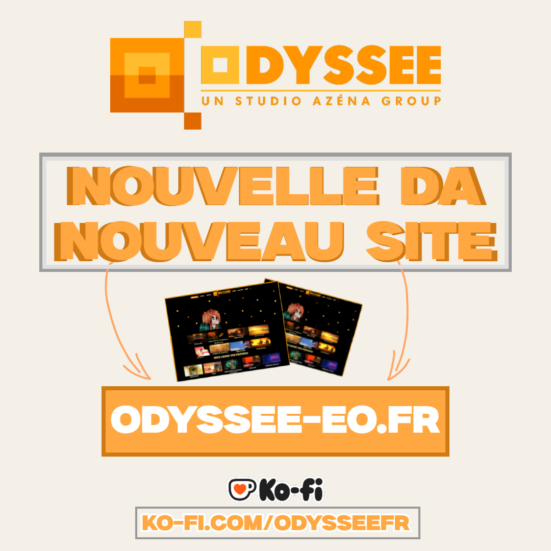 OdysseeOff's tweet photo. 🔍 Nouvelle DA, nouveau site 🔎

Le nouveau site Odyssée avec le nouveau logo est ouvert ! L’occasion de (re)découvrir Odyssée comme vous ne l’aviez jamais vu avant...

👀 Notre site : https://t.co/42IgIjRrWW 
Nous soutenir : https://t.co/Jap5w9lKOs https://t.co/j7Z2slWQHX