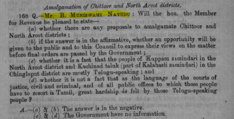 MaximusRavel's tweet photo. Why not gultoid should be elected from TN. when madras government made move to merge Tirupathi, kalahasti, puttur, tiruttani, chittoor and palamaner taluks with North arcot district in 1921 a gultoid from tiruttani(b.muniswamin nayudu) opposed it.👇 https://t.co/L805ofPp4D