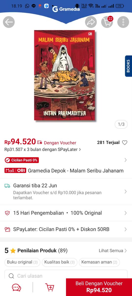 oshbyy's tweet photo. @RiRiDelitelduck Makasih banyak buat giveawaynya kakk. Turut senang akhirnya trejo bisa first winn 😻. Aku izin ikutan giveaway ya kakk.  aku mau buku ini karena buku ini menarik perhatianku banget dan juga buku ini masuk ke genre aku jugaa https://t.co/kLN42DUFKj